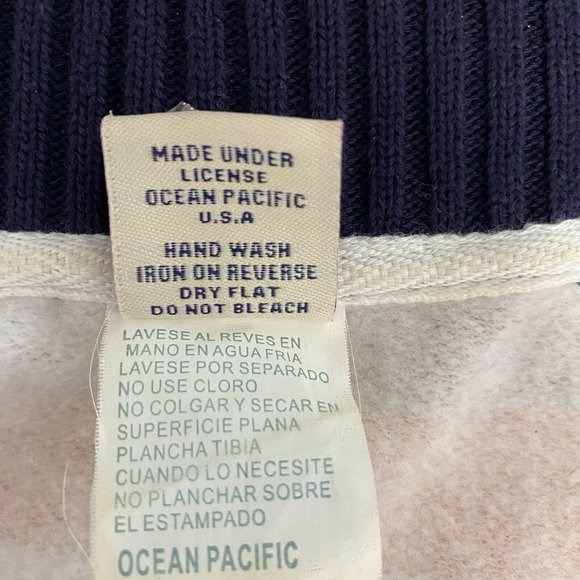 OP Ocean Pacific Women’s  Striped Sweater Zip Up - Picture 11 of 12